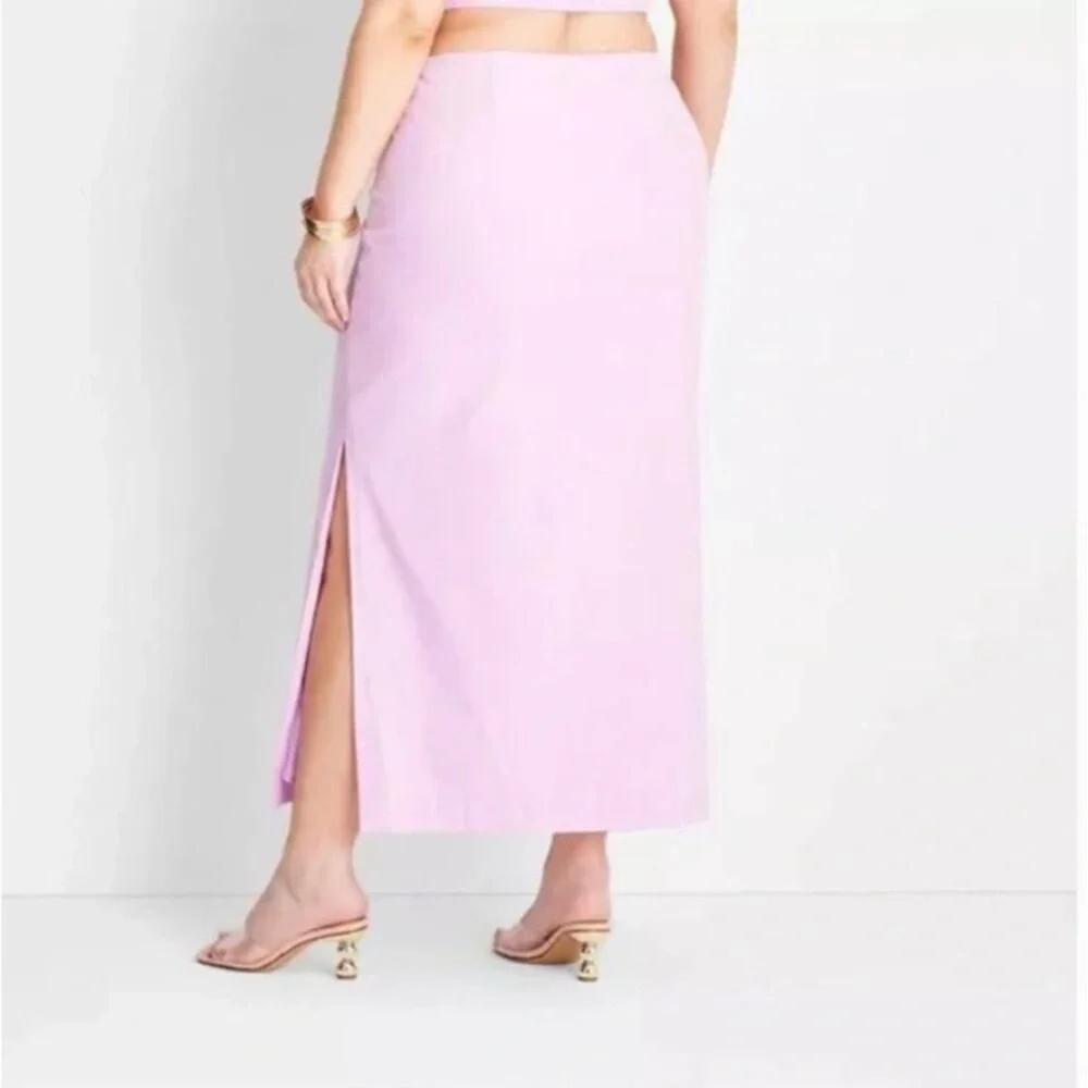 Jenee’ Naylor Future Collective Cutout O Ring Texturized Maxi Skirt Plus Size 22 - Picture 3 of 15